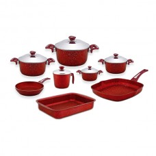 13 Parça Krom Kapak Granit Set